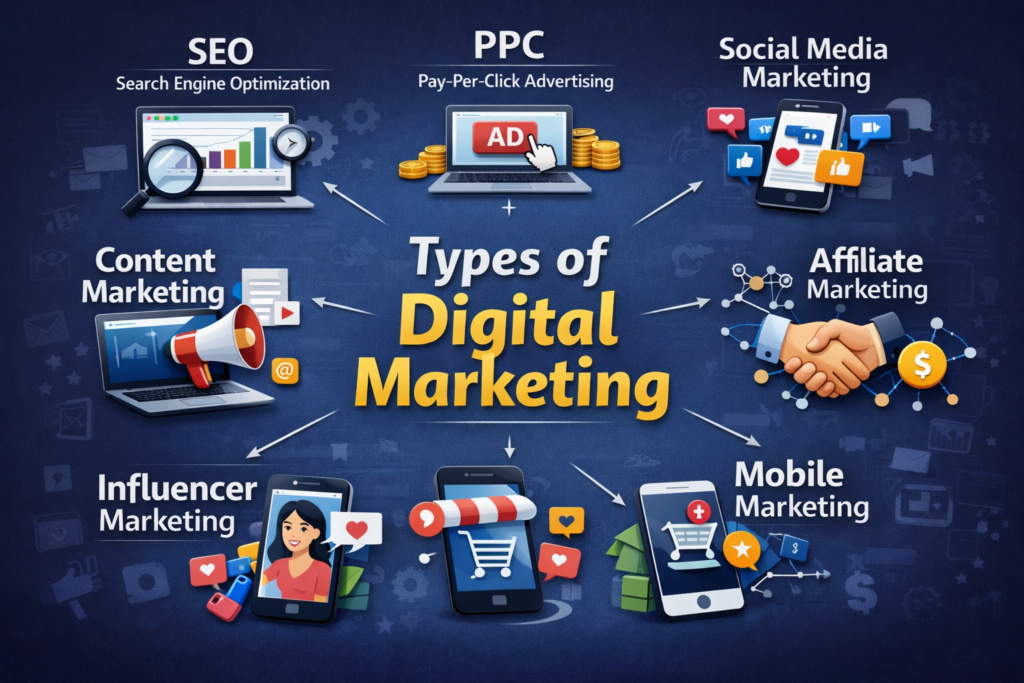 Types of digital marketing